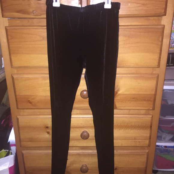Soft fuzzy material leggings