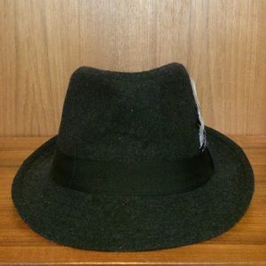 Charcoal grey fedora