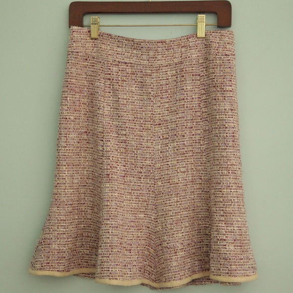 Nanette Lepore Pink and Mauve Tweed Skirt