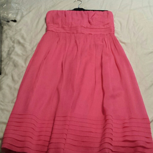 Pink silk J.CREW dress