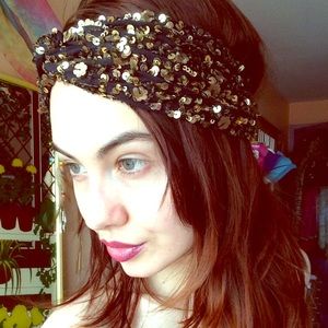 UO gold sequins headwrap ✨ headband