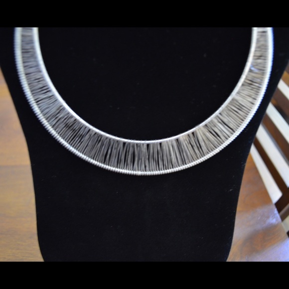 Silver toned statement necklace - Picture 3 of 3