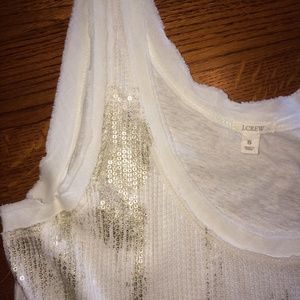 J. Crew Gold Sequins Tank
