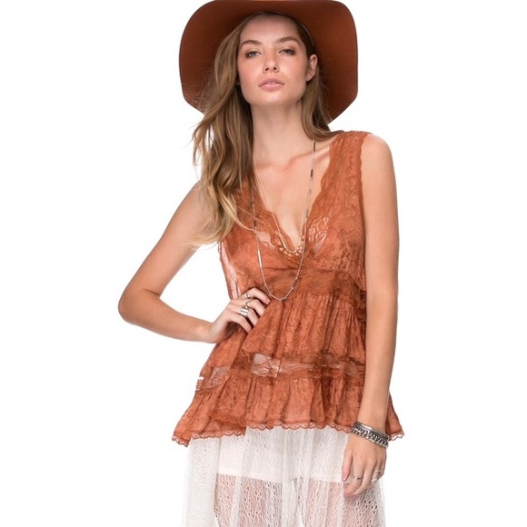 Free People Tops - NWT Free People deep v trapeze cami