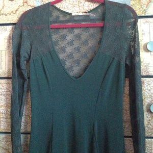 urban outfitters medium teal skater dress