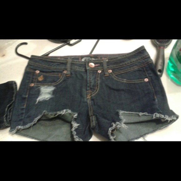 Volcom distressed shorts