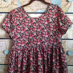 band of gypsies medium floral baby doll dress