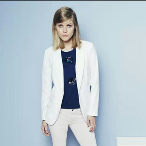 TROUVE white boyfriend blazer