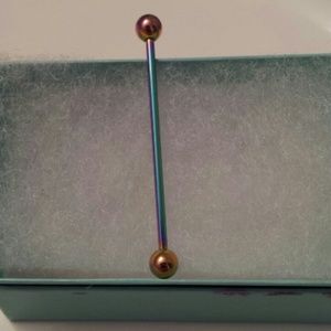 rainbow steel industrial bar piercing