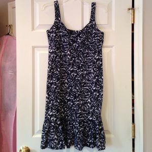 Navy and white dress | Medium