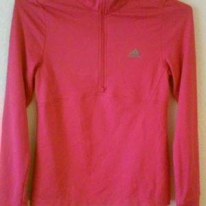 Adidas running sweatshirt pink size S