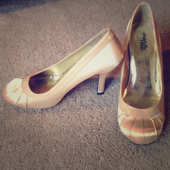 Cream Short High Heels