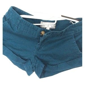 Turquoise shorts from Cotton On size 2