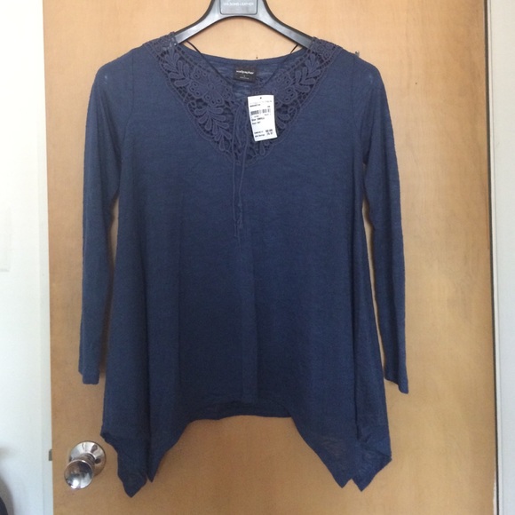 Blue Flowy Top