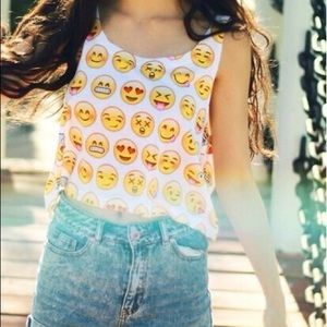 Emoji Crop Top