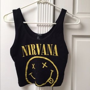 Cute hipster nirvana band top ❤️❤️ RESERVED NATHTV