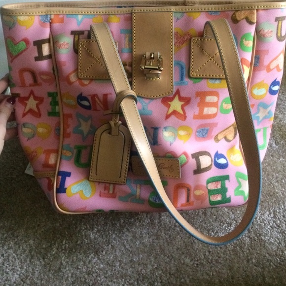Dooney and Burke pink tote