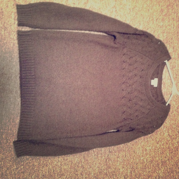 Brown knit sweater