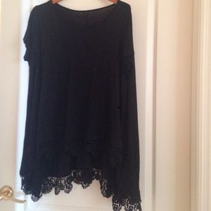 Long flowy shirt/beach cover up