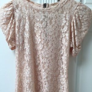 Brand new chic chanel inspired pink lace top