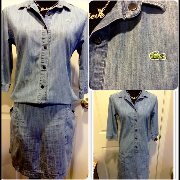 lacoste denim dress