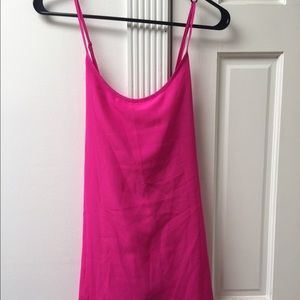 Chic magenta shift dress