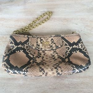 Coach Snakeskin Wristlet