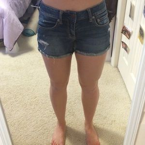 Denim shorts