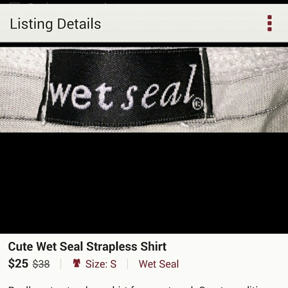 *SOLD*  Sleeveless Wet Seal Shirt Sz Small - Picture 2 of 2