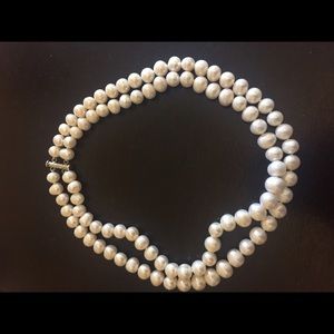 Double Pearl Necklace