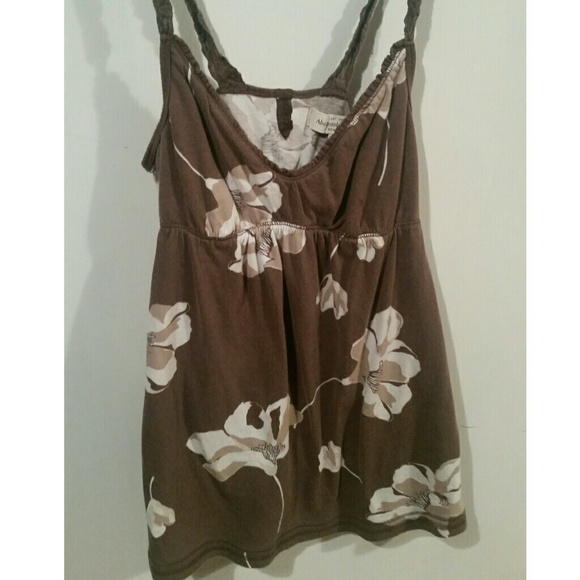 Brown Floral Top