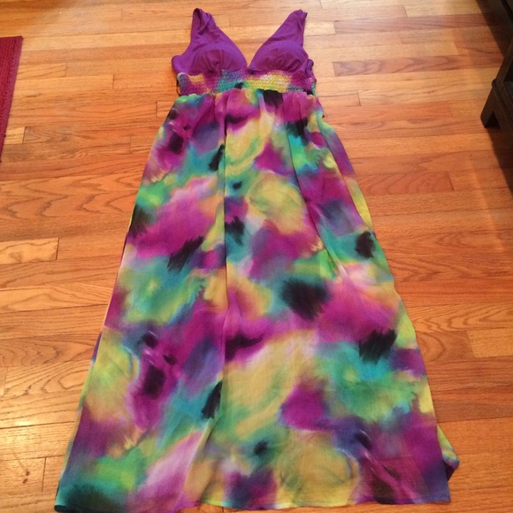 Colorful long dress
