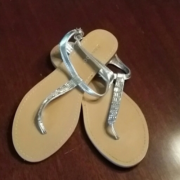 Silver bling sandals