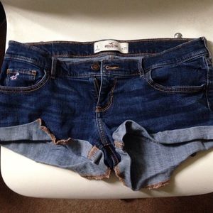 denim hollister shorts