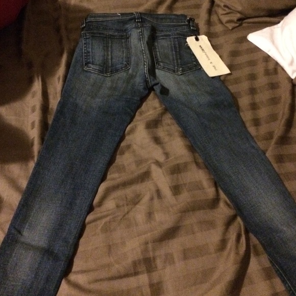 Rag and bone RBw23 oil stain zipper crop skinny - Picture 4 of 4