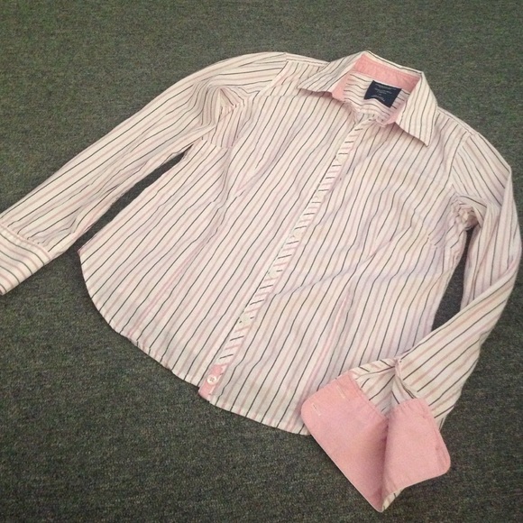 American Eagle Outfitters Tailored Stretch Shirt - Picture 2 of 4