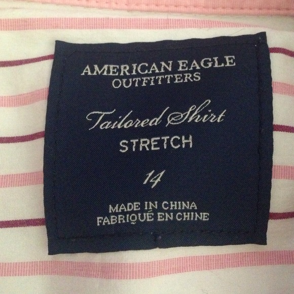American Eagle Outfitters Tailored Stretch Shirt - Picture 4 of 4