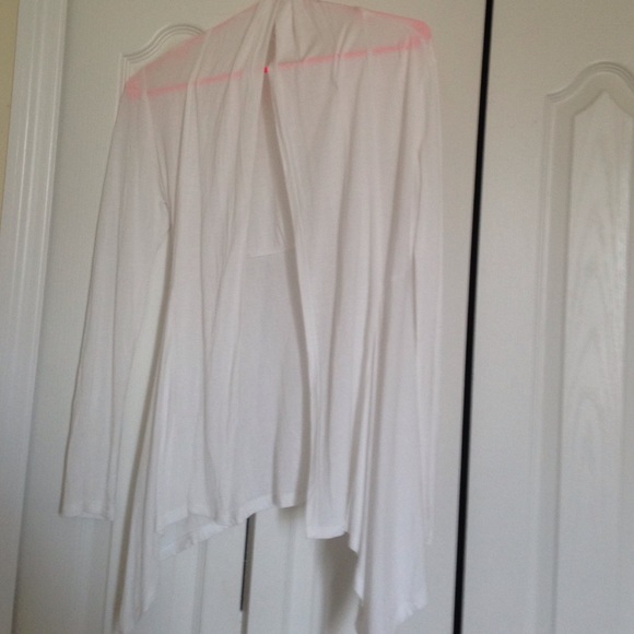 Sheer white cardigan
