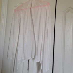 Sheer white cardigan