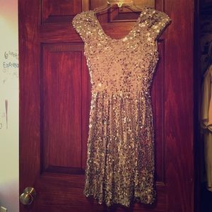 Sequence silver dress