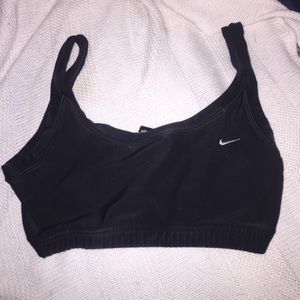 Black nike sports bra