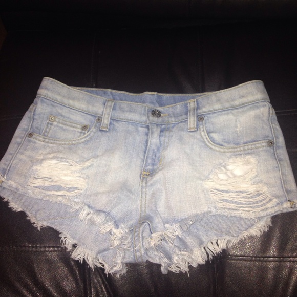 LF distressed shorts