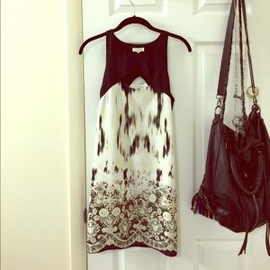 UO SILENCE NOISE HALTER CHIFFON TUBE DRESS CUTOUT