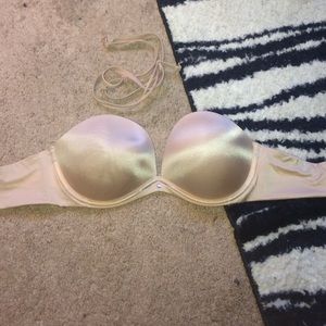 strapless nude bra