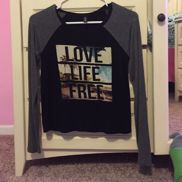 Live Love Free crop top