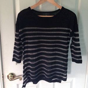 Black striped top