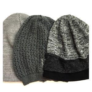 SET OF 3 UO BEANIES BDG, STARING STARS, GRACE HATS