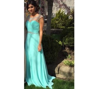 mint prom dress