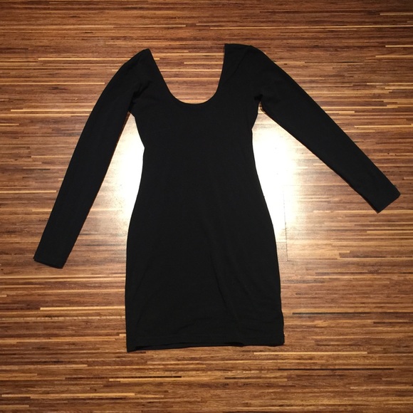 American Apparel Black Long Sleeve Dress