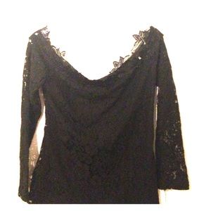 Lace off the shoulder top